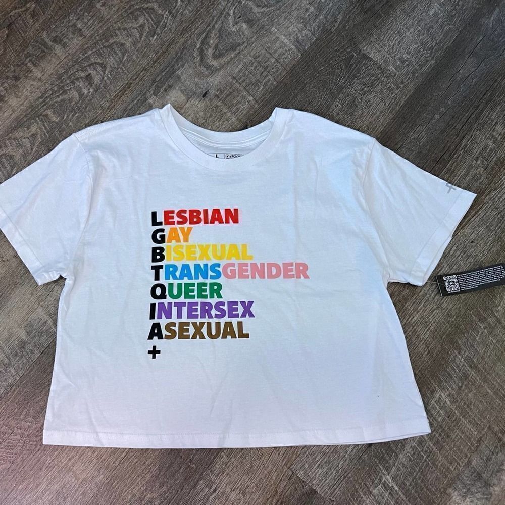 ‎PH LGBTQIA Cropped Tee-Size Medium